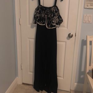 Valentine black and white jumpsuit